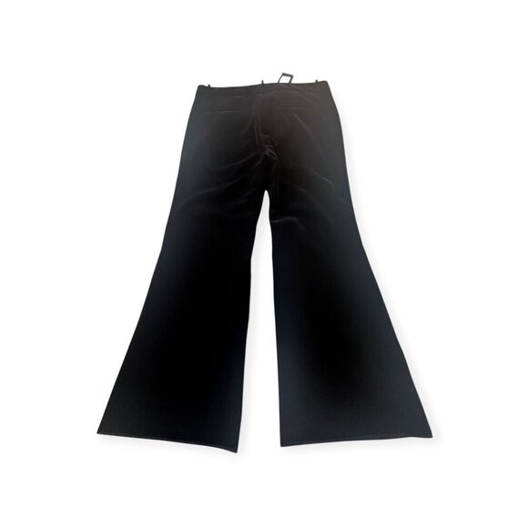 Nili Lotan Derek Velvet Flared Pants, Dark Navy, Made in USA, Size 10, New with - Picture 7 of 15